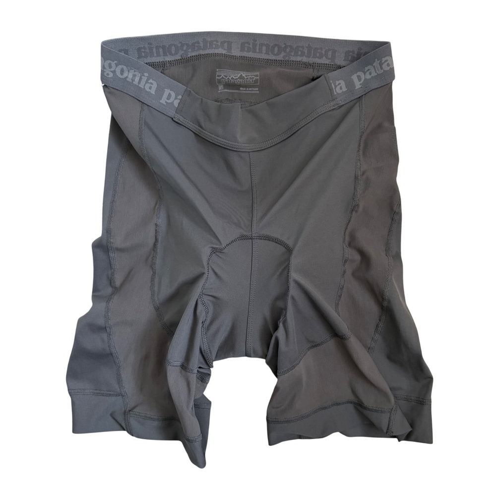 EUC PATAGONIA Endless Ride Padded Cycling Biking Liner Shorts Size M Gray 24585